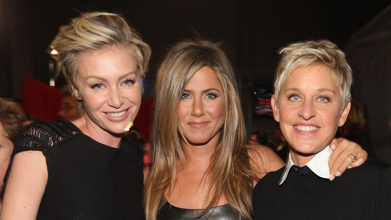 Portia de Rossi, Jennifer Aniston, and Ellen DeGeneres