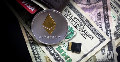 Ethereum token with a wallet and money