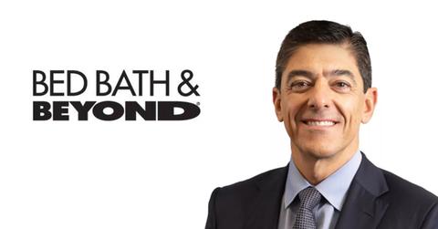 Bed Bath & Beyond logo and Gustavo Arnal