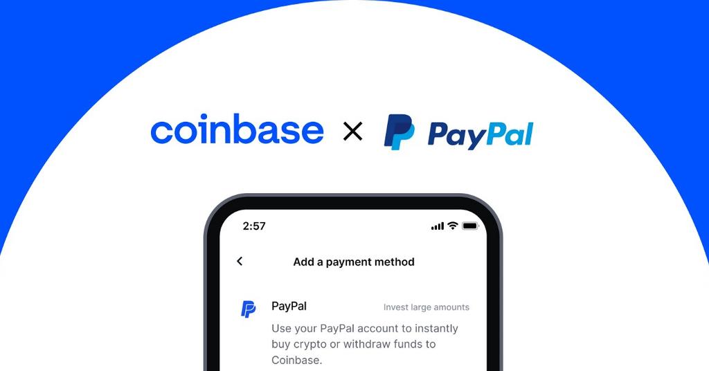 buying crypto on coinbase with paypal