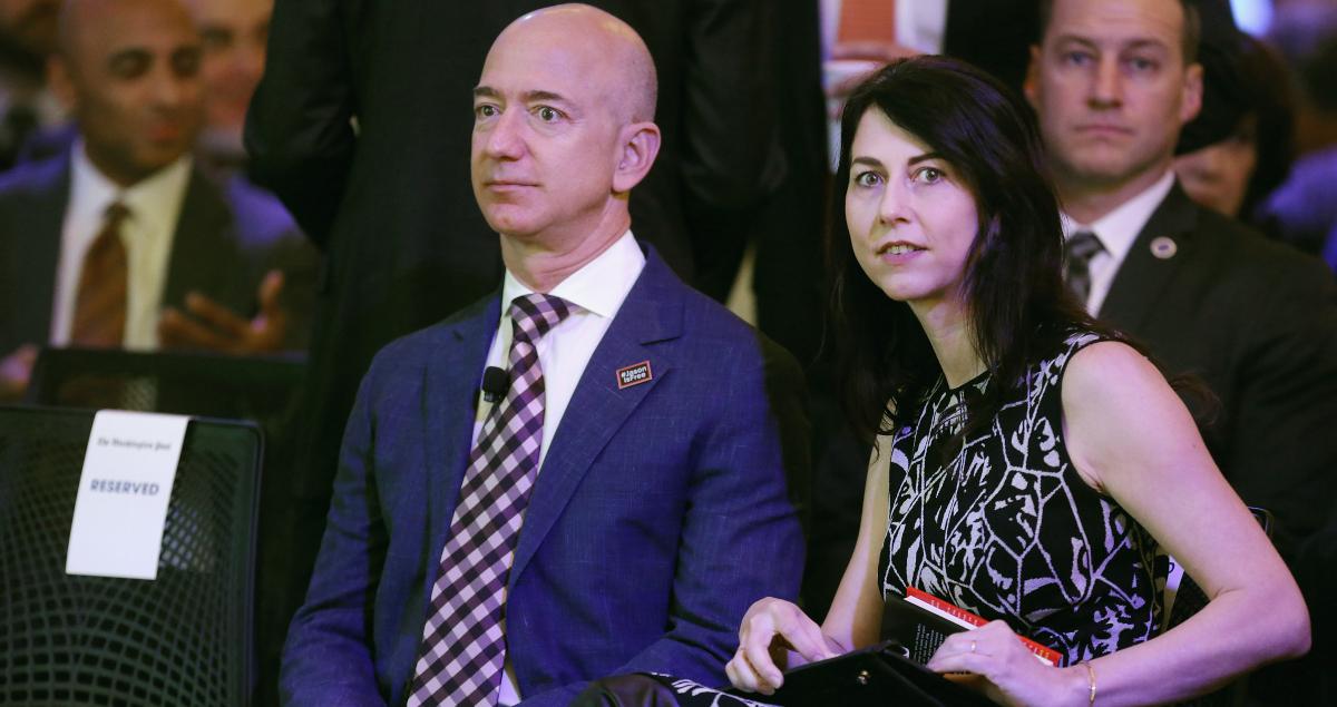 Jeff Bezos and MacKenzie Scott