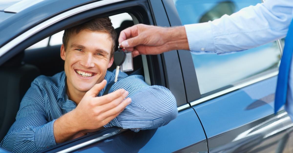 A man buying a car on President's Day