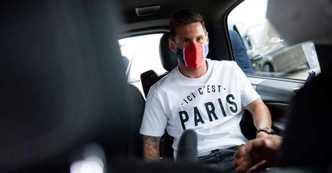 Lionel Messi on his way to Paris Saint-Germaine