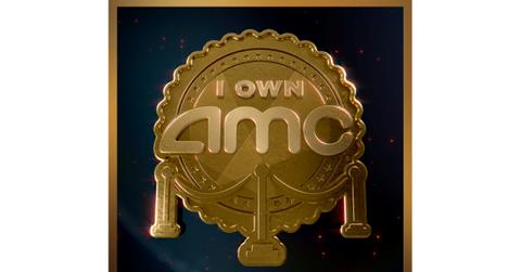 AMC NFT token reading "i own amc"
