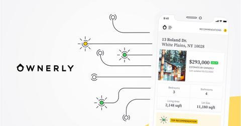 Ownerly logo and app on a smartphone