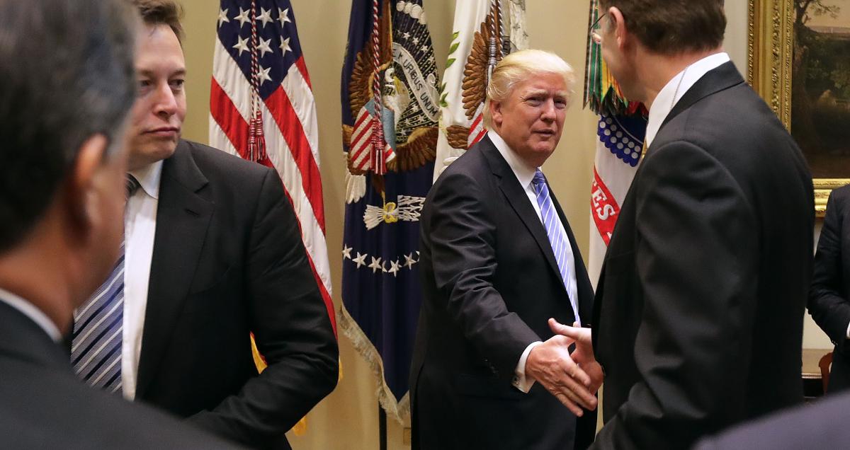 Trump and Elon Musk at White House