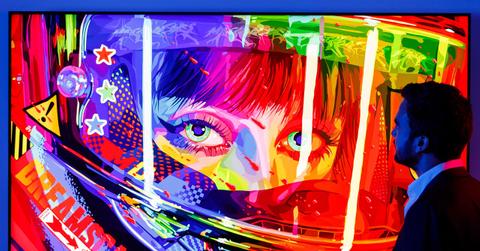 NFT art at an exhibit