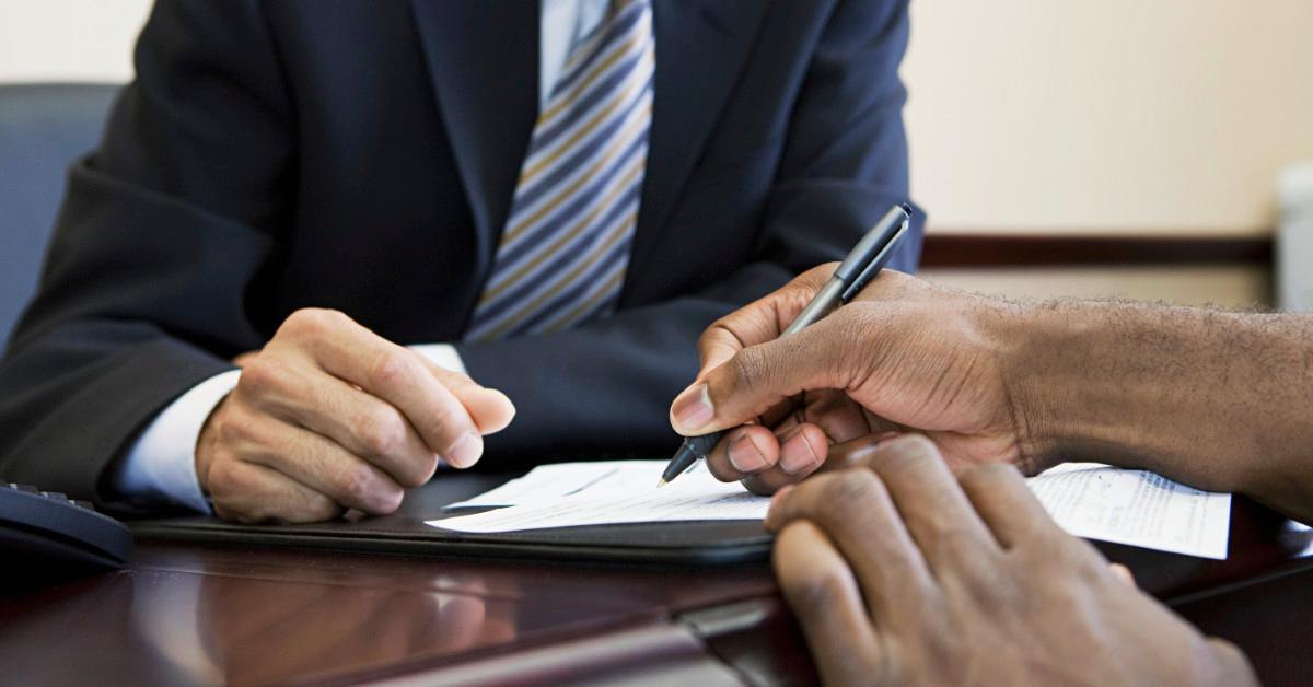 Person signing documents