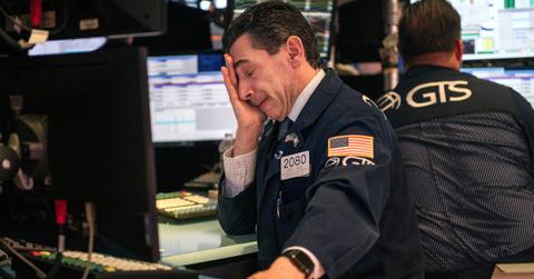 Stock trader in a bear market