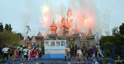 Disney world event with Disney characters