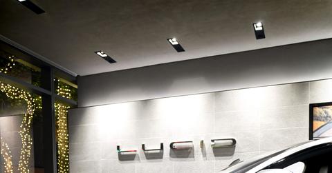 Lucid Motors sign and car