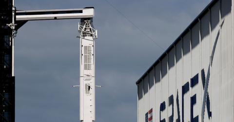 SpaceX building and rocket