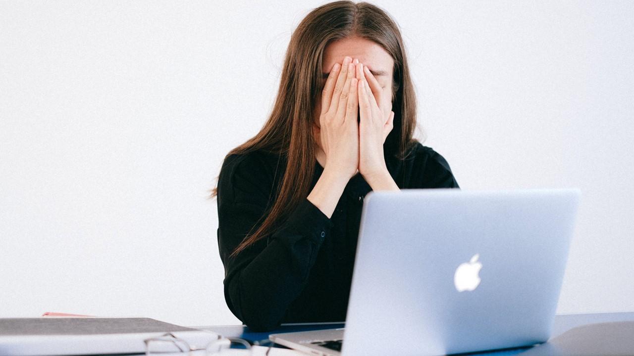 A woman facing a layoff