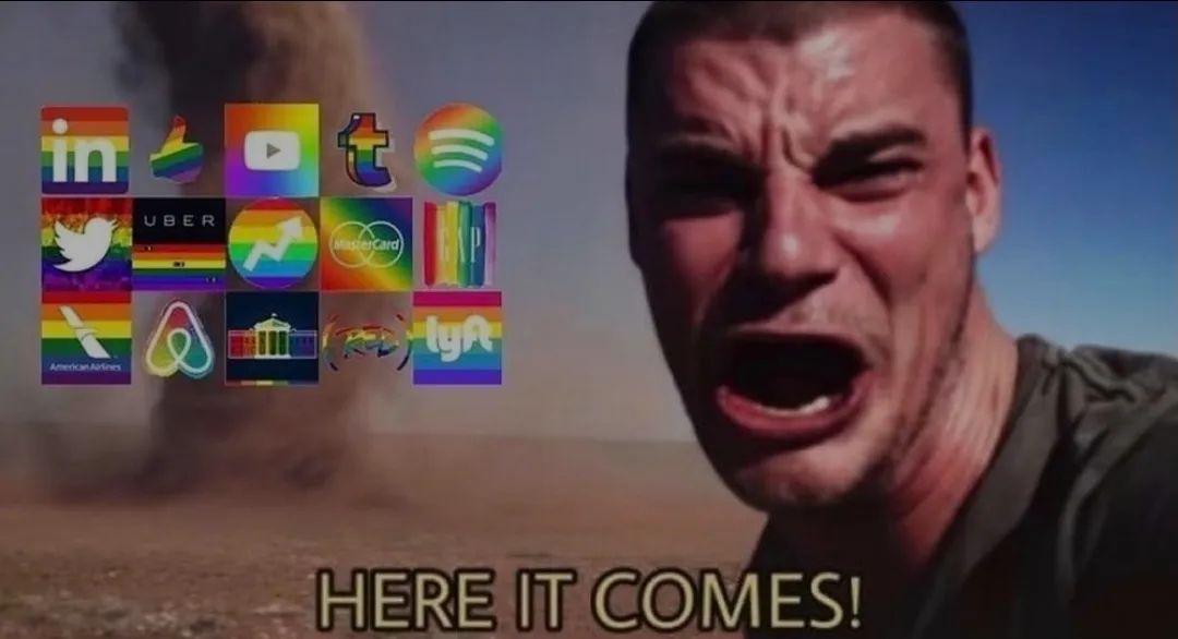 corporation pride month meme