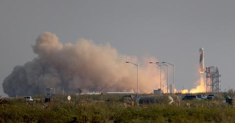 Jeff Bezos space flight launch