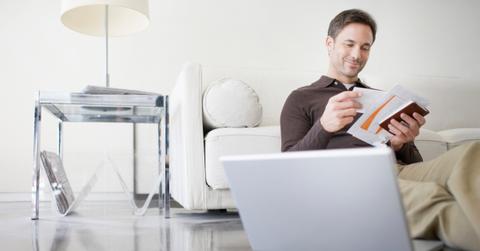 Person looking at U.S. economic indicators