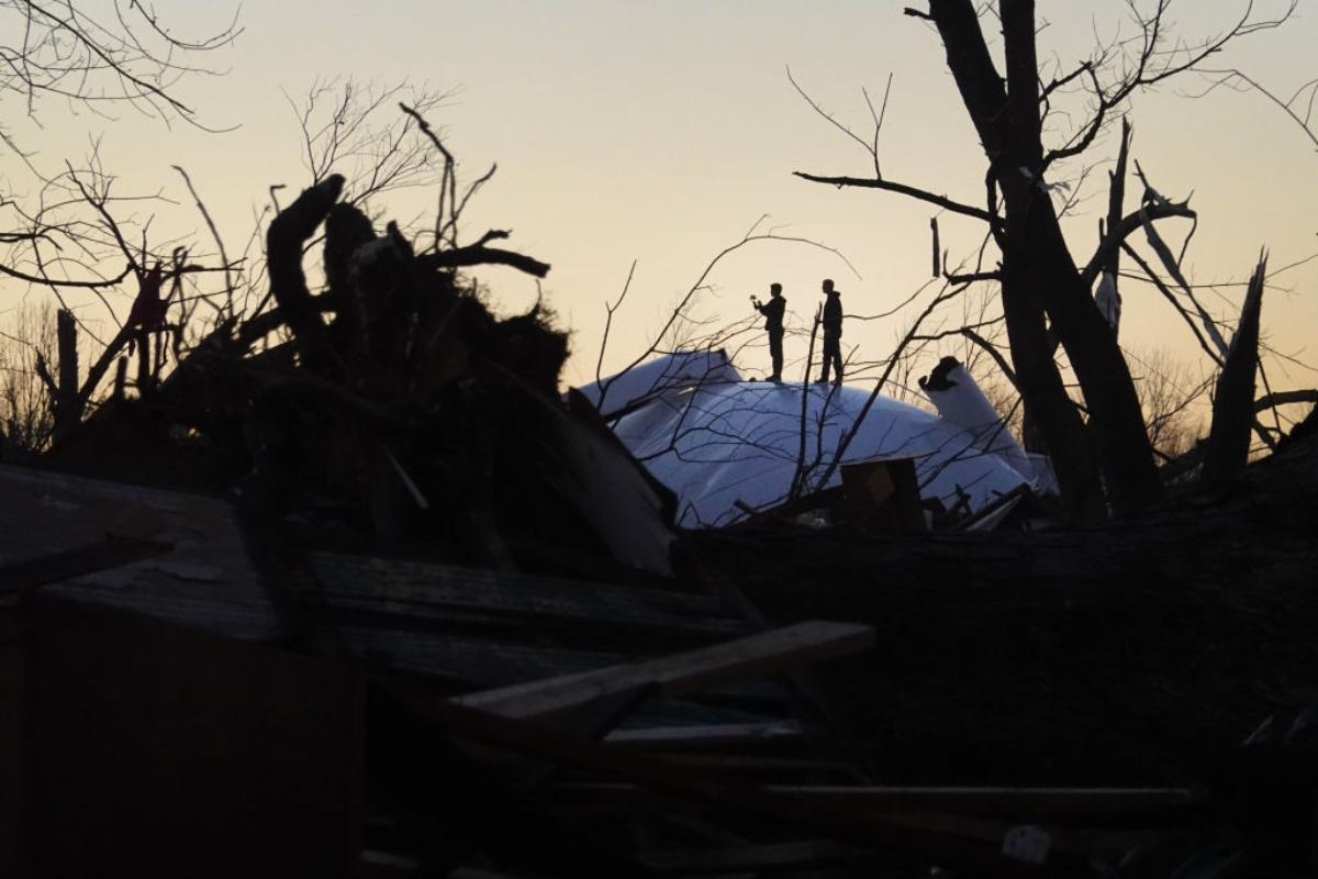 Mayfield, Ky., was devastated by tornadoes on Dec. 11, 2021.