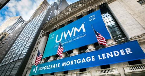 UWM banner on Wall Street