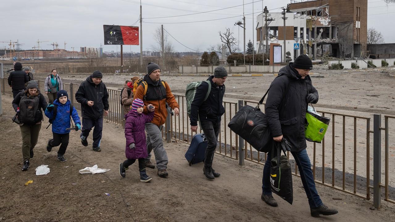 Civilian evacuations in Ukraine