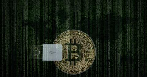 Abstract Bitcoin image