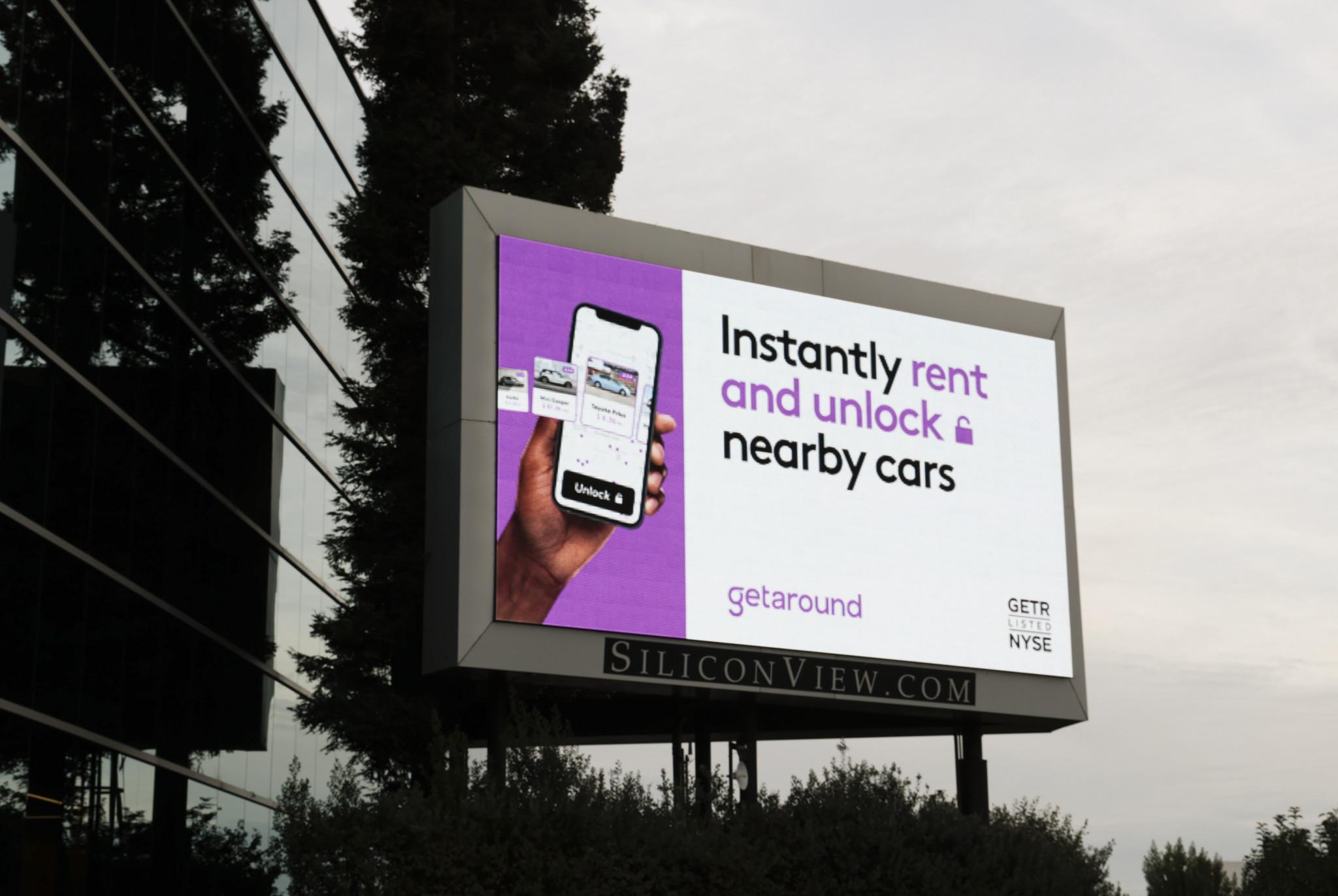 Billboard featuring Getaround