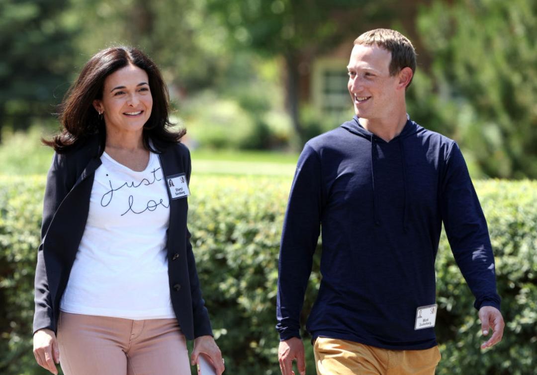 Sheryl Sandberg and Mark Zuckerberg