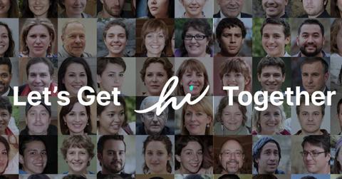 hi logo and photos of people