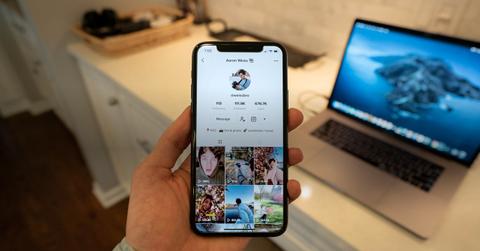 Tiktok profile on phone screen