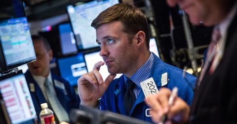 A trader looks at SPAC prices