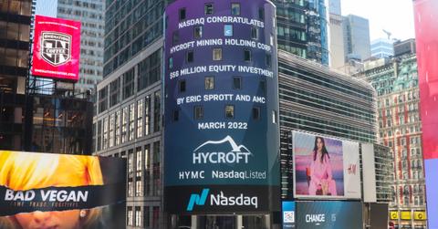 Nasdaq featuring HYMC after AMC and Sprott investment