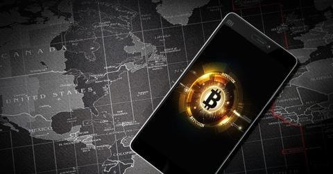 Bitcoin on a smartphone