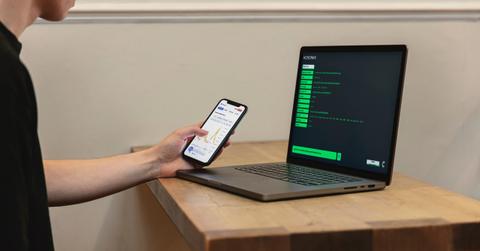A person short selling crypto