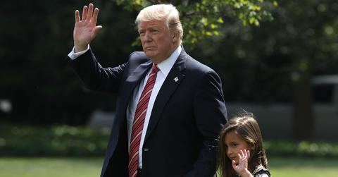 Donald Trump and his granddaughter Arabella Kushner