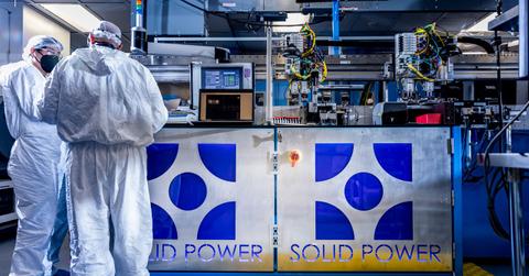 Solid Power workers