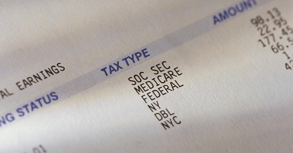 tax rate reciept