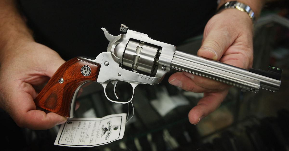 Man holding a Sturm & Ruger gun