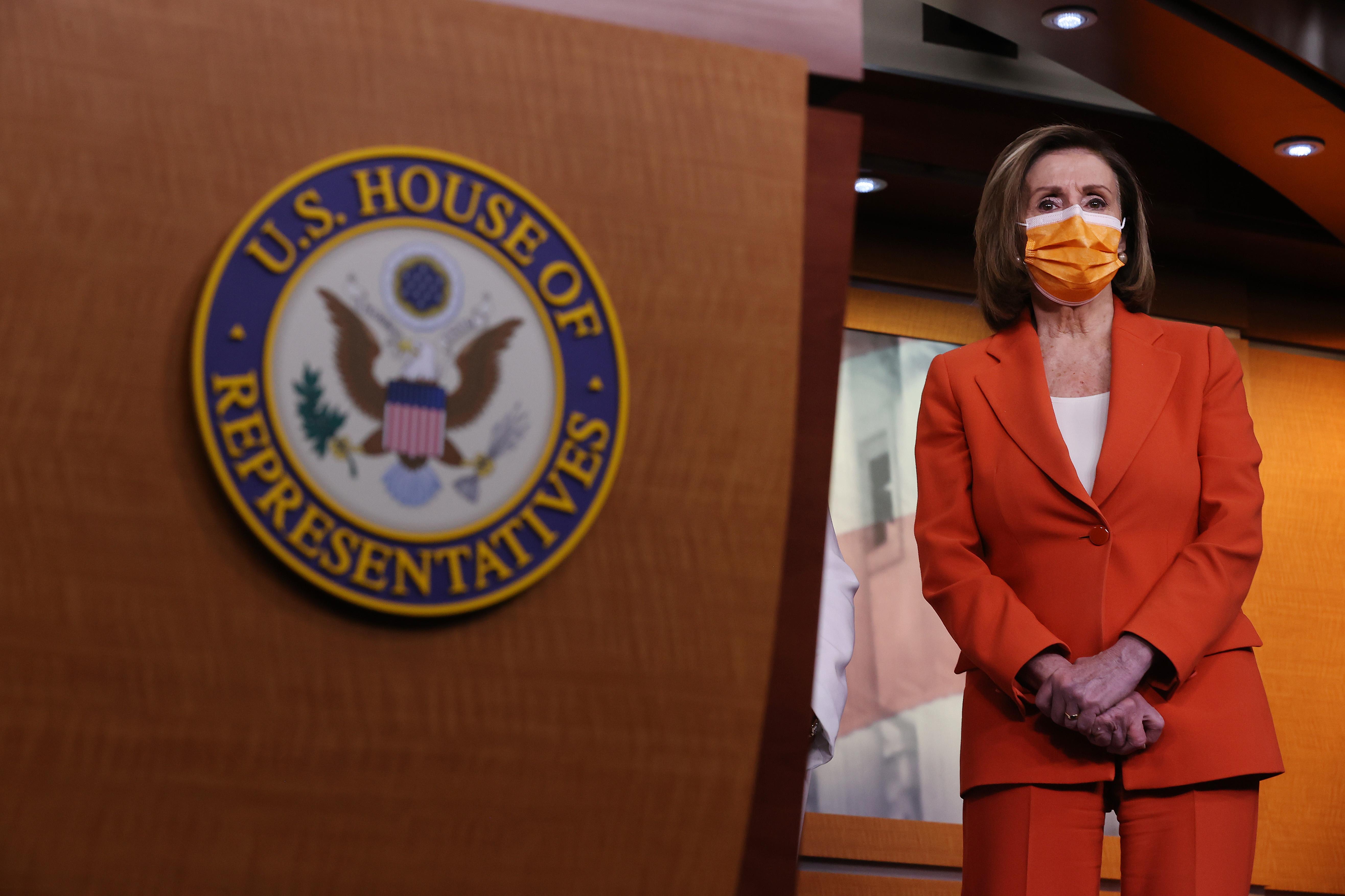 Nancy Pelosi after government finished passing bill for third round of stimulus