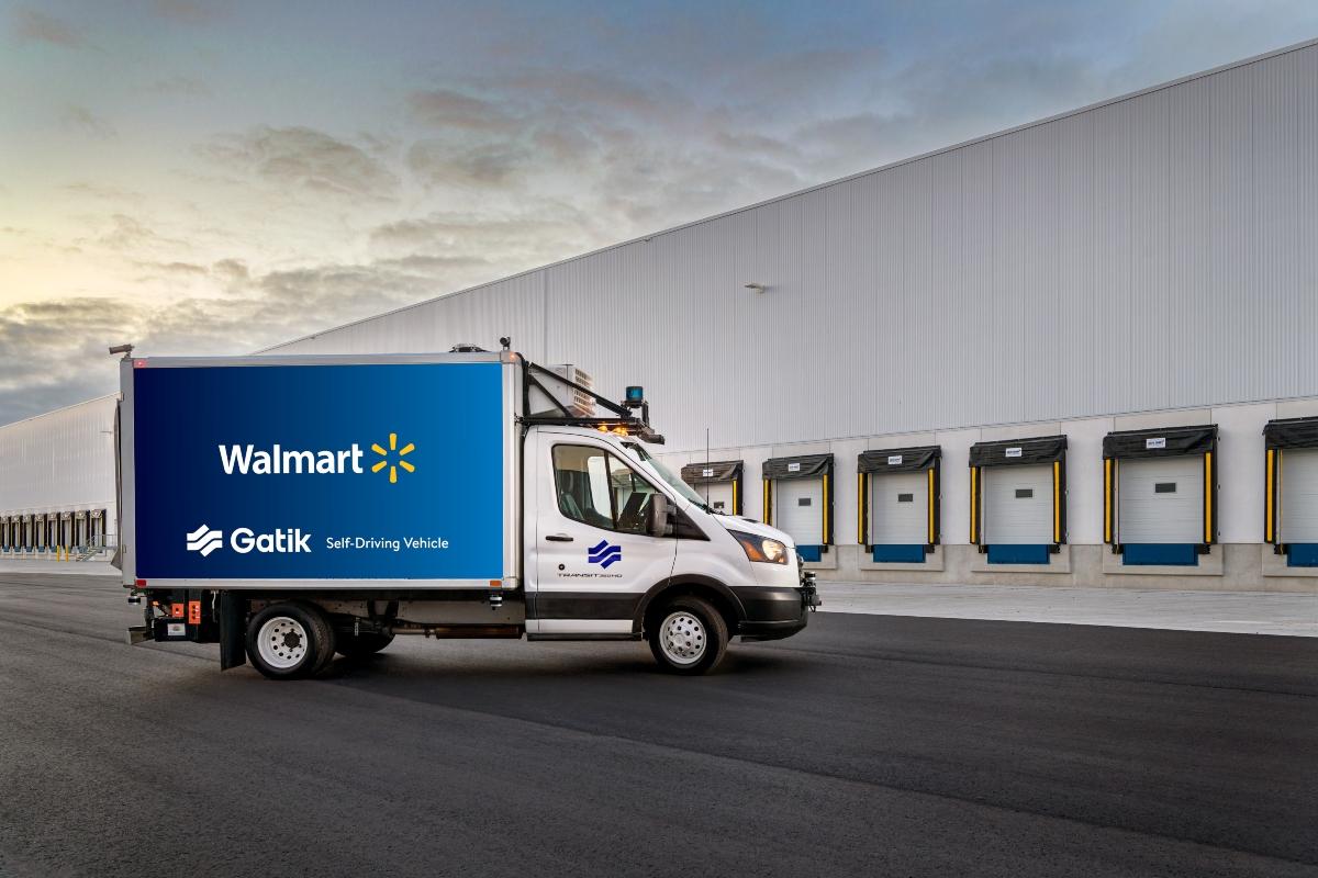 Gatik and Walmart self-driving truck