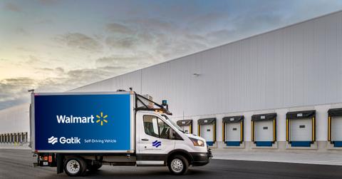 Gatik and Walmart self-driving truck