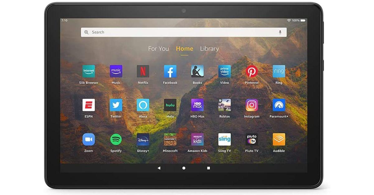Amazon Fire HD 10 tablet, 10.1", 1080p Full HD, 32 GB, Black