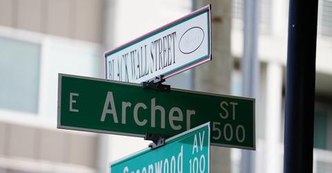 Black Wall Street sign is sign of ethical investing