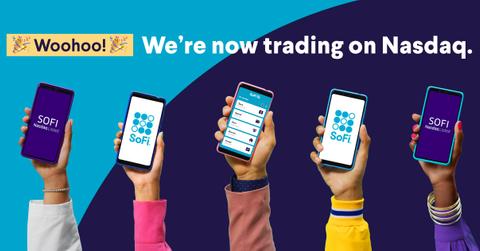 SoFi advertisement about trading on Nasdaq