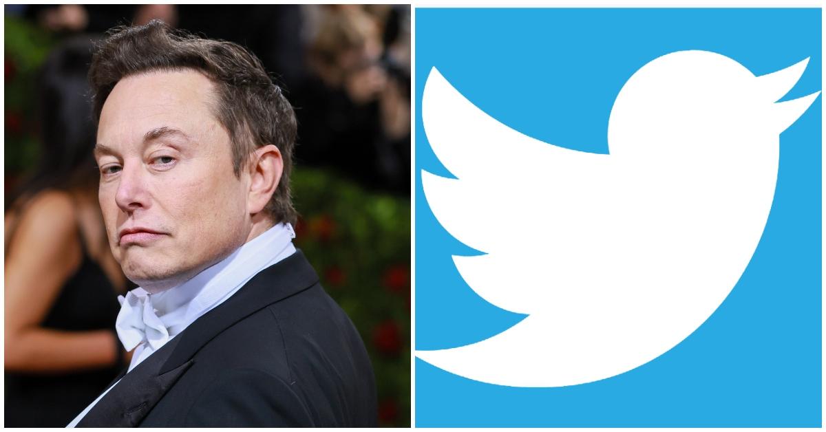 Elon Musk and Twitter logo