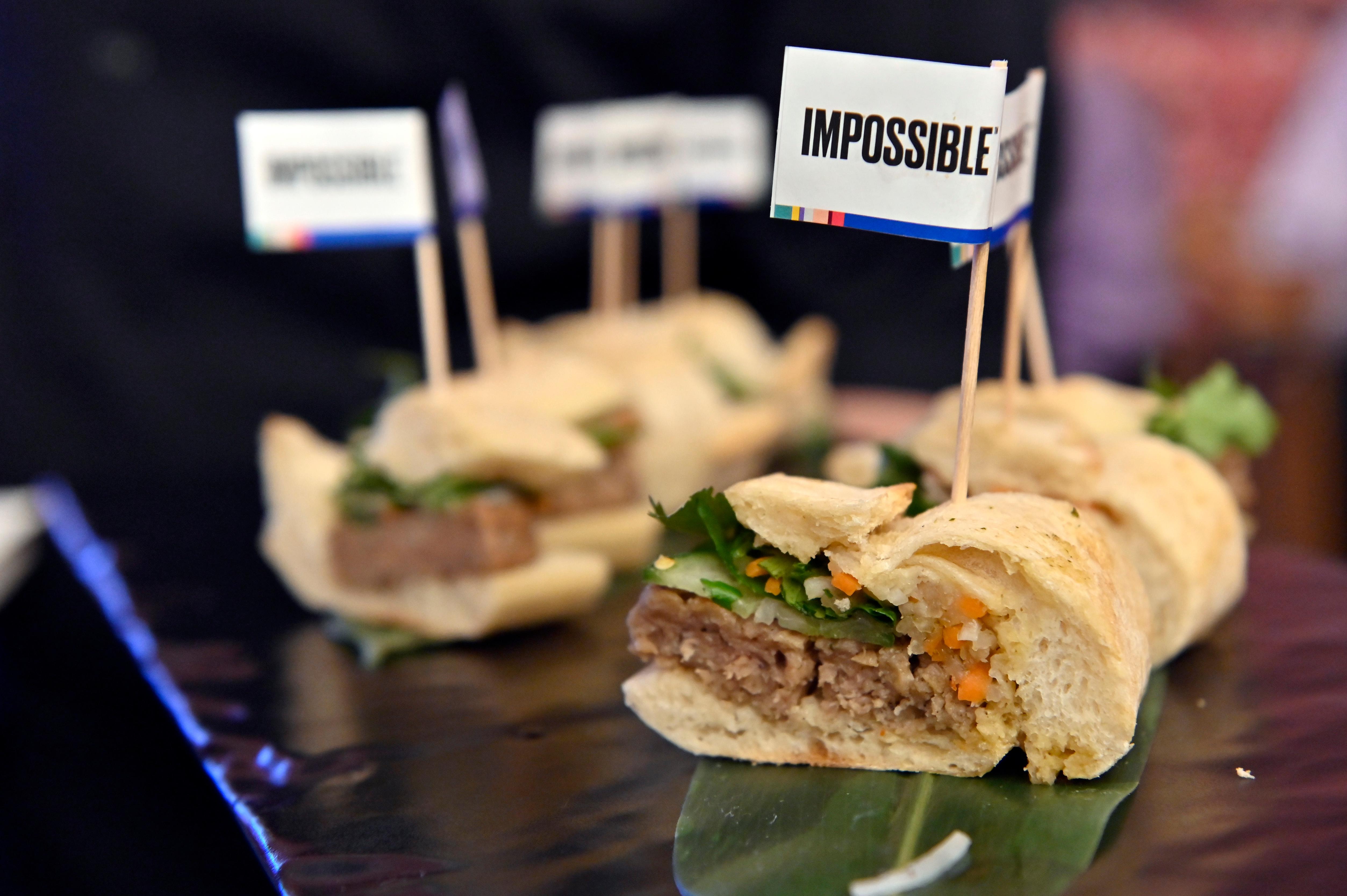 Impossible Foods sandwich