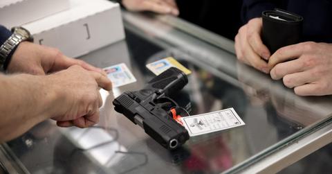 A background check during a gun purchase