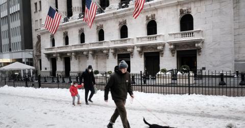 Wall Street in January 2022