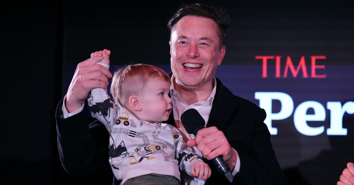 Elon Musk and his son X