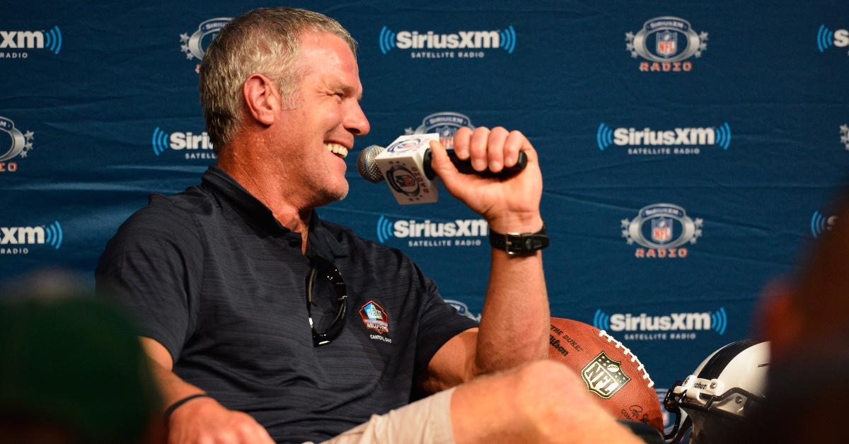 Brett Favre attending SiriusXM Town Hall