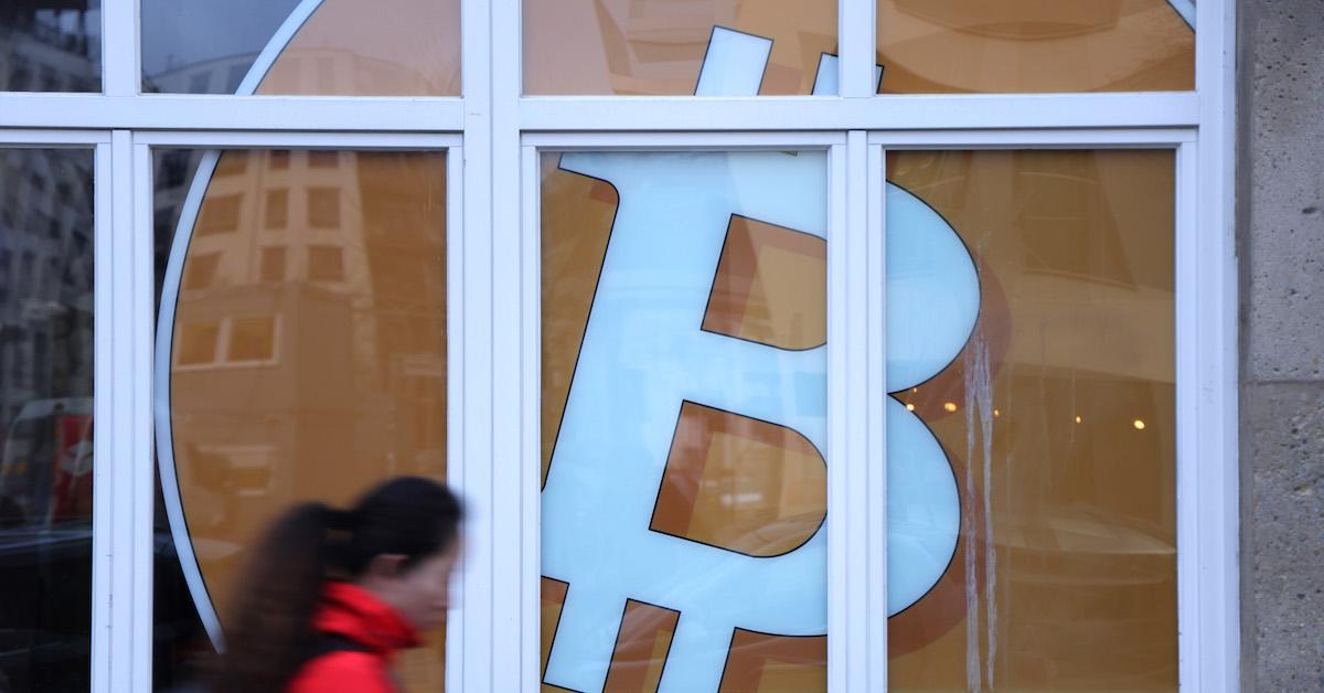 bitcoin symbol in window berlin germanyjpg