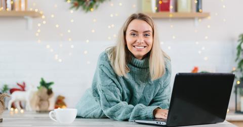 A woman shopping for last-minute gifts